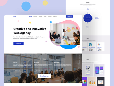 Creative and Innovative Web Agency Landing page