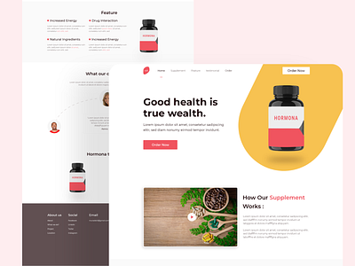 Medicine: Single Product Landing Page