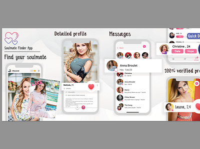 dating app ui app ui dating app free mockup psd