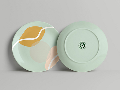 Branding packaging design/Chocoa coffee shop/plate