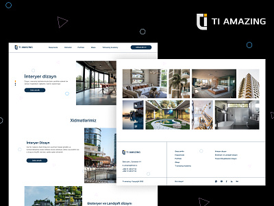 TI Amazing | web design arhitecture design exterior figma interface interior layout minimal minimalism modern ui ux web webdesign website