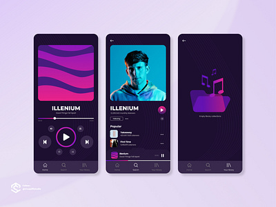 User Interface Music App