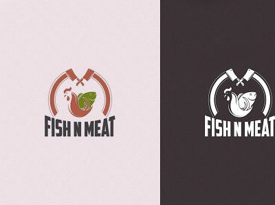 Logo for Fish N meat logo logodesign