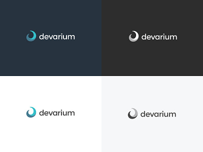 Devarium Logo agency blue d devarium logo spiral web whirlwind