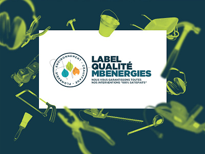 MBEnergie quality label elements energies energy flat label logo nature