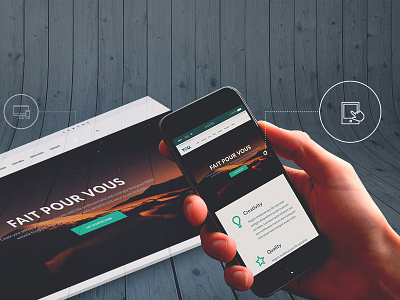 Slider experiment mockup parallax responsive slider