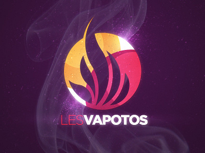Les Vapotos Logo Highlight behance bottle branding cigarette e cigarette e juice fire flame juice logo mockup vape