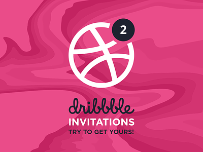 2 Dribble Invitations to win dribbble fluid invitation invitations players prospect scout texture vector