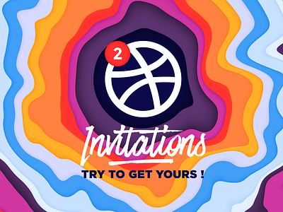 2 Dribbble Invitations to get !