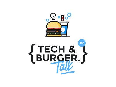 Tech&Burger. burger cola drink fast fastfood food icon