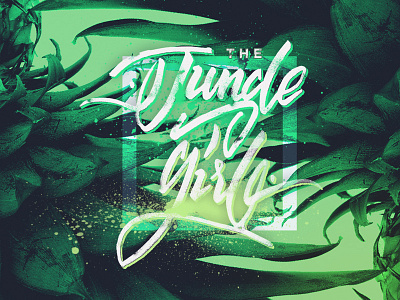 Jungle Girl - hand lettering font fontface girl hand handlettering jungle lettering pineapple type typeface typography