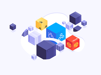 Serving one billion JavaScript libraries algolia boxes cubes deliver isometric javascript npm package