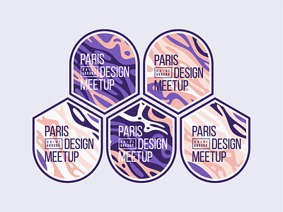 Paris Design Meetup algolia design event fluid fluidity meetup paris search sticker set texture vector