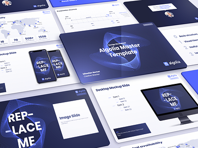 Algolia master template - Slides algolia branding keynote powerpoint presentation slides