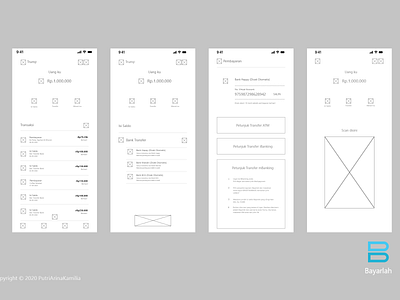 Fintech App 2 design mobile ui wireframe wireframe kit