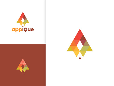 Appique Logo Design app branding design flat icon logo minimal typography vector web