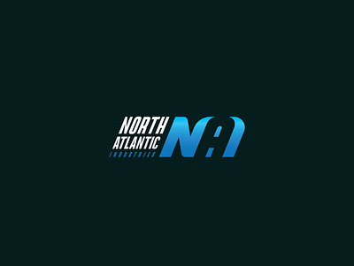 NAI LOGO DESIGN blue branding creative design graphicdesign initials logo logodesign logos minimal nai north typographic typography