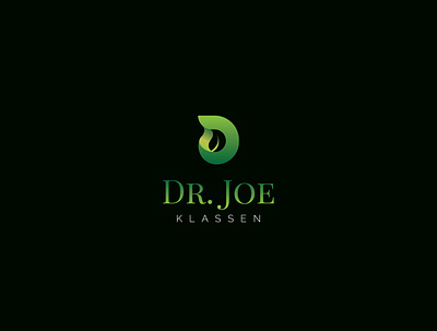 Dr Joe Logo Design branding creative design dr graphicdesign icon initial joe leaf letter logo logodesign minimal typography