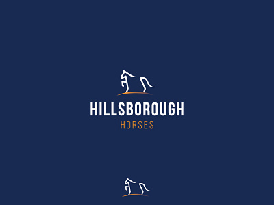 Minimal Horse Logo Design