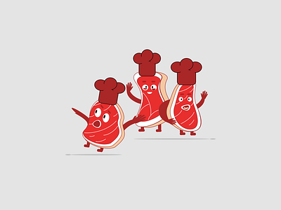 Cerewet's Food branding design food illustration kitchen logo meal meat ui vector vector illustration