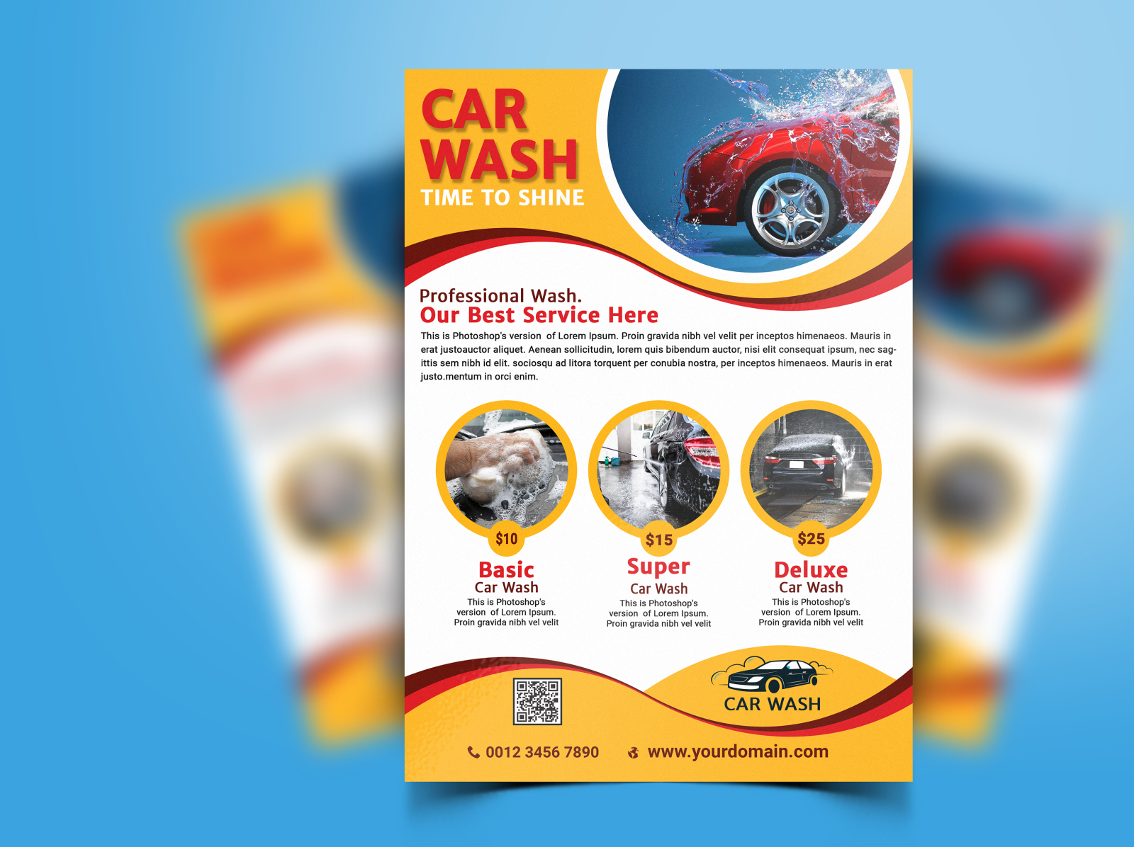 Car Wash Flyer by Samad Mahbub on Dribbble