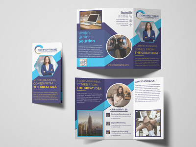 Tri Fold Brochure brochure design brochure template corporate brochure creative new brochure unique design