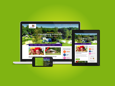 Redesign Kleine Wolf flat green iwink purple responsive video webdesign yellow