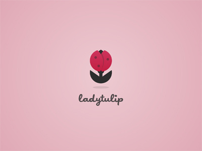 Ladytulip bug flower ladybug pink tulip