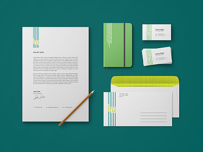 LRG Lines Mockup agency branding atlanta branding green minimal minimalist office branding public affairs rebranding simple