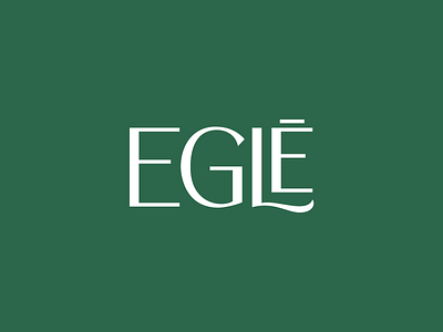 Eglė™ branding logo logotype typography wordmark