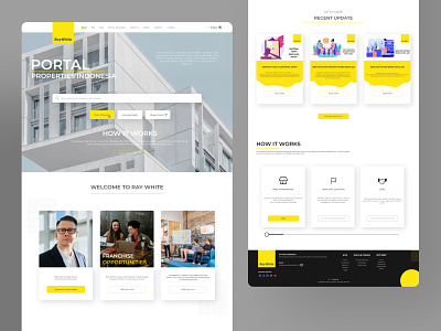 Ray White web landing page Re-design android android app branding buy house website design property property page ray white indonesia raywhite raywhiteindonesia selling house web ui uidesign