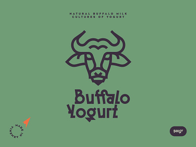 Buffalo Yogurt animal armenia buffalo identity lettering logo