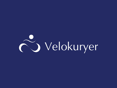 Velokuryer Logo branding bycle courier design identity illustration logo typography