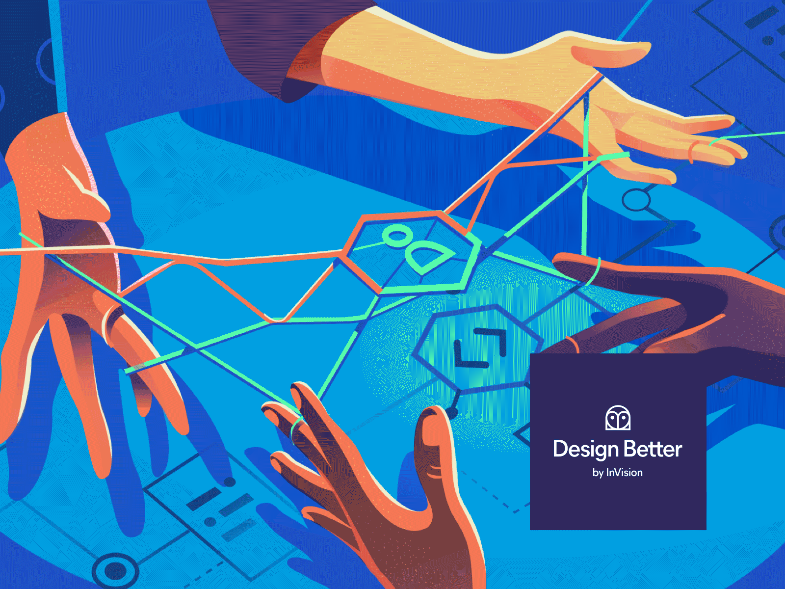 Illustrating the bridge between design and development branding design free illustration invision