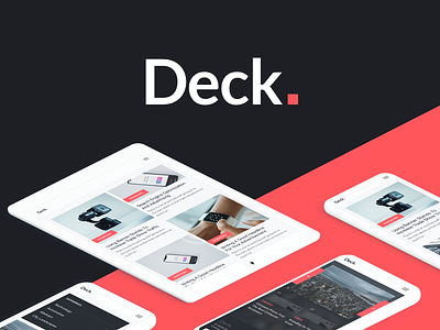 Meet Deck - a UI Kit by InVision card ui cards feed free invision media ui kit