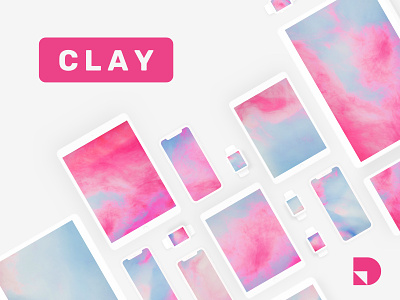 Clay—a free minimalist mockup kit for Apple devices free freebie invision photoshop sketch studio ui ui kit