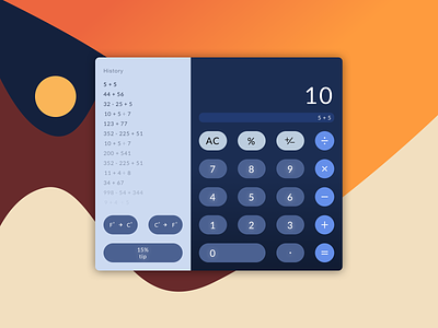 Calculator 004 calculator dailyui dailyuichallenge ui