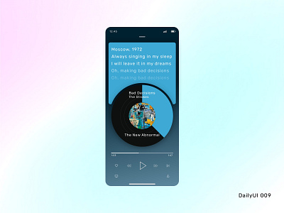 DailyUI 009 - Music Player