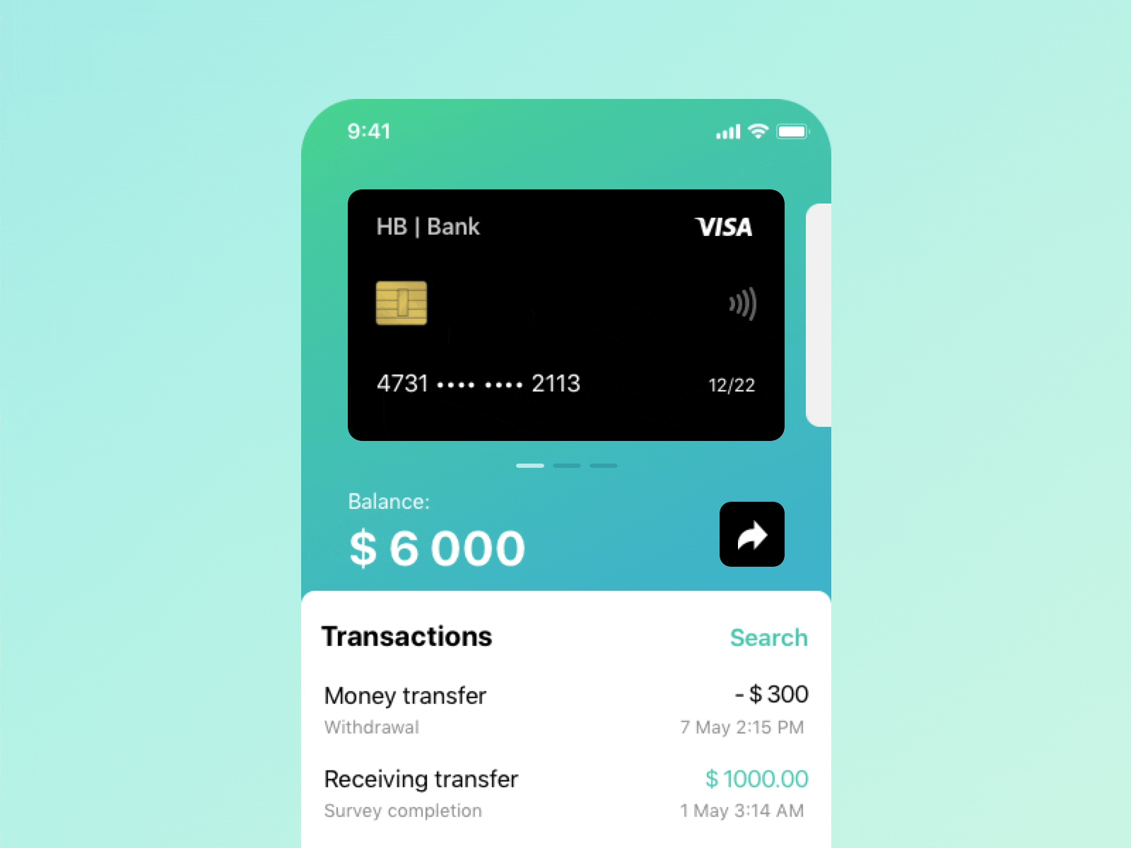 Bank app animation app application bank app bank card design fintech interaction interface mobile payment principle ui ux withdrawal