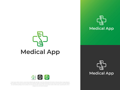 Medical Logo app brand brandauxin business logo company logo custom logo design flat icon illustration logo medical medical design medical logo minimal natural typography ui vector