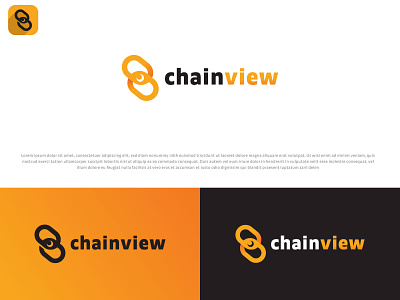 Chainview 3d animation blue brand brandauxin branding business logo custom logo design graphic design icon illustration logo minimal modern typography ui ux vector web