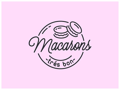 Macarons brand brandauxin branding clean design graphic design icon illustration logo macarones modern stock typography vector