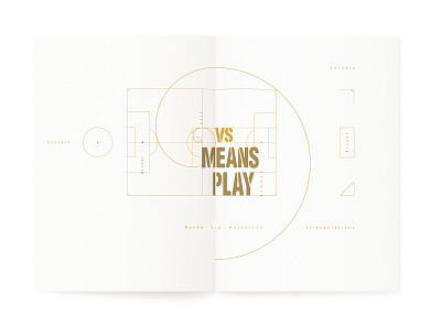 Vs means play design editorial football golden ratio goldenratio pitch print world cup