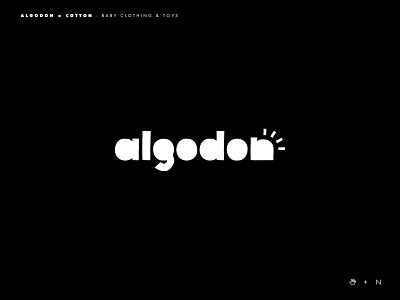 Algodon logo baby brands design golden ratio goldenratio inspiration layout logo logos logotype toy type typography