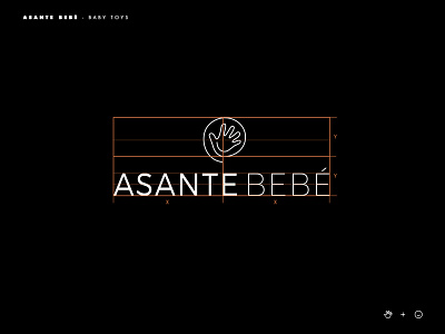 Asante Bebé grid baby brands design golden ratio goldenratio grid grid logo layout logo logotype toy type typography