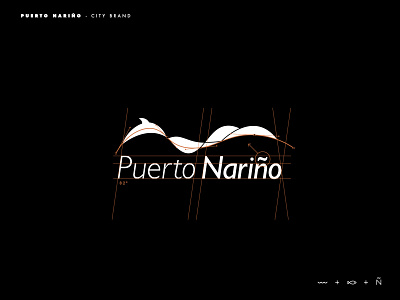 Puerto Nariño logo grid brands design golden ratio goldenratio inspiration layout logo logodesign logotype type