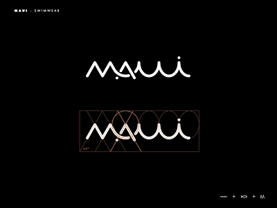 Maui logo branding brands design golden ratio goldenratio inspiration layout logo logotype type typography