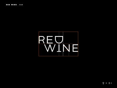 Red Wine logo grid branding brands design golden ratio goldenratio inspiration layout logo logotype type typography