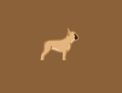 Frenchie bulldog design dog frenchie illustration logo