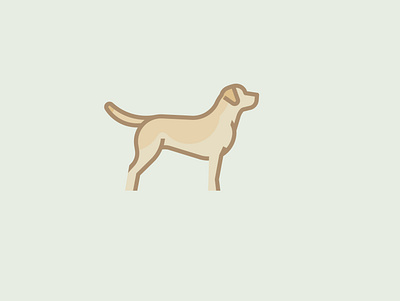 Labrador dog illustration labrador logo